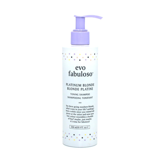 Evo Fabuloso Platinum Blonde Toning Shampoo 8.4 oz