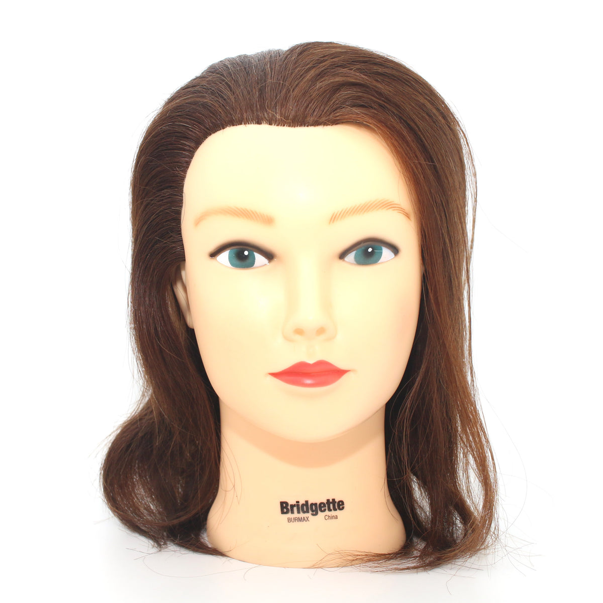 Celebrity Bridgette 100% Human Hair Brown Cosmetology Mannequin Head