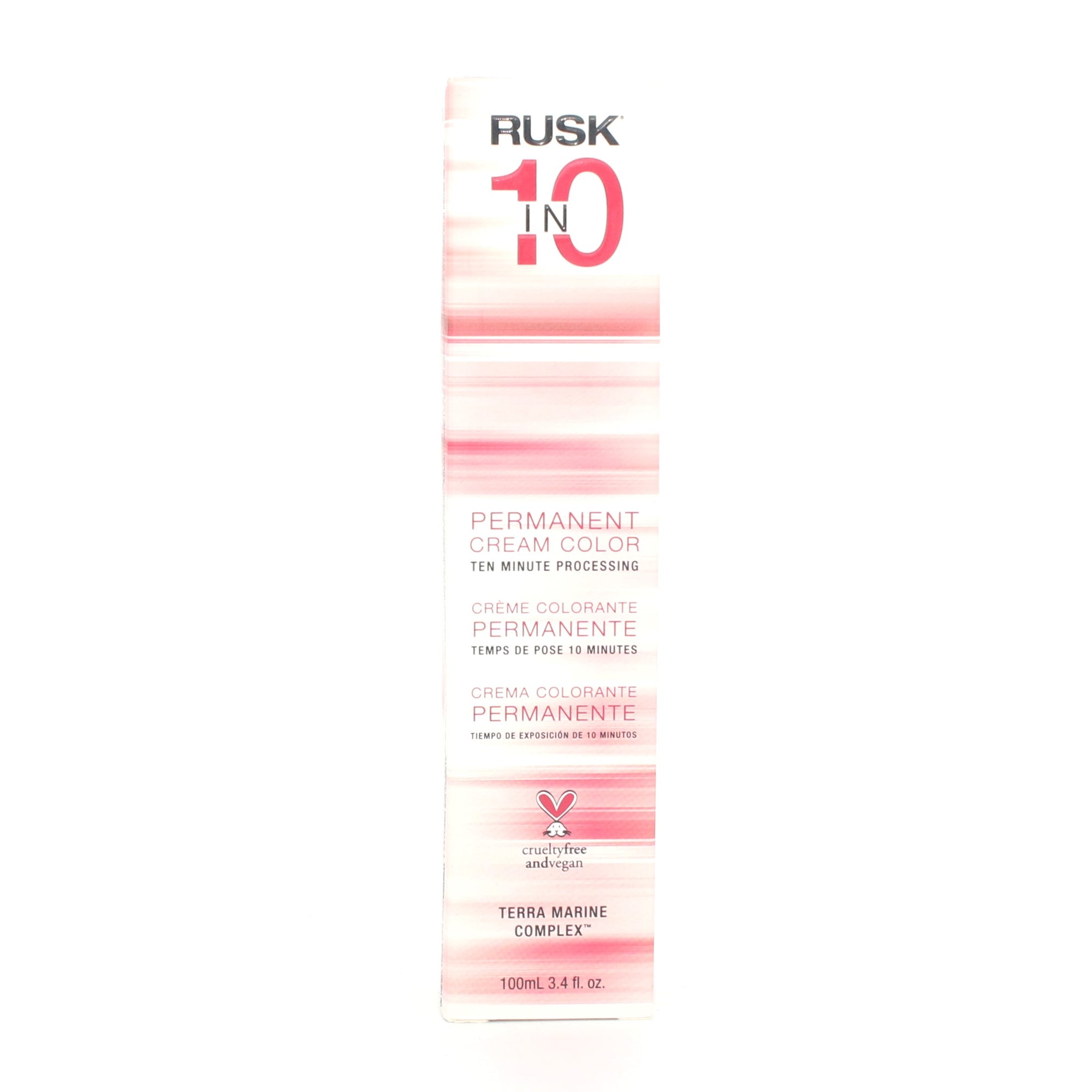 Rusk 10 In 1 Permanent Cream Color Ten Minute Processing 3.4 oz