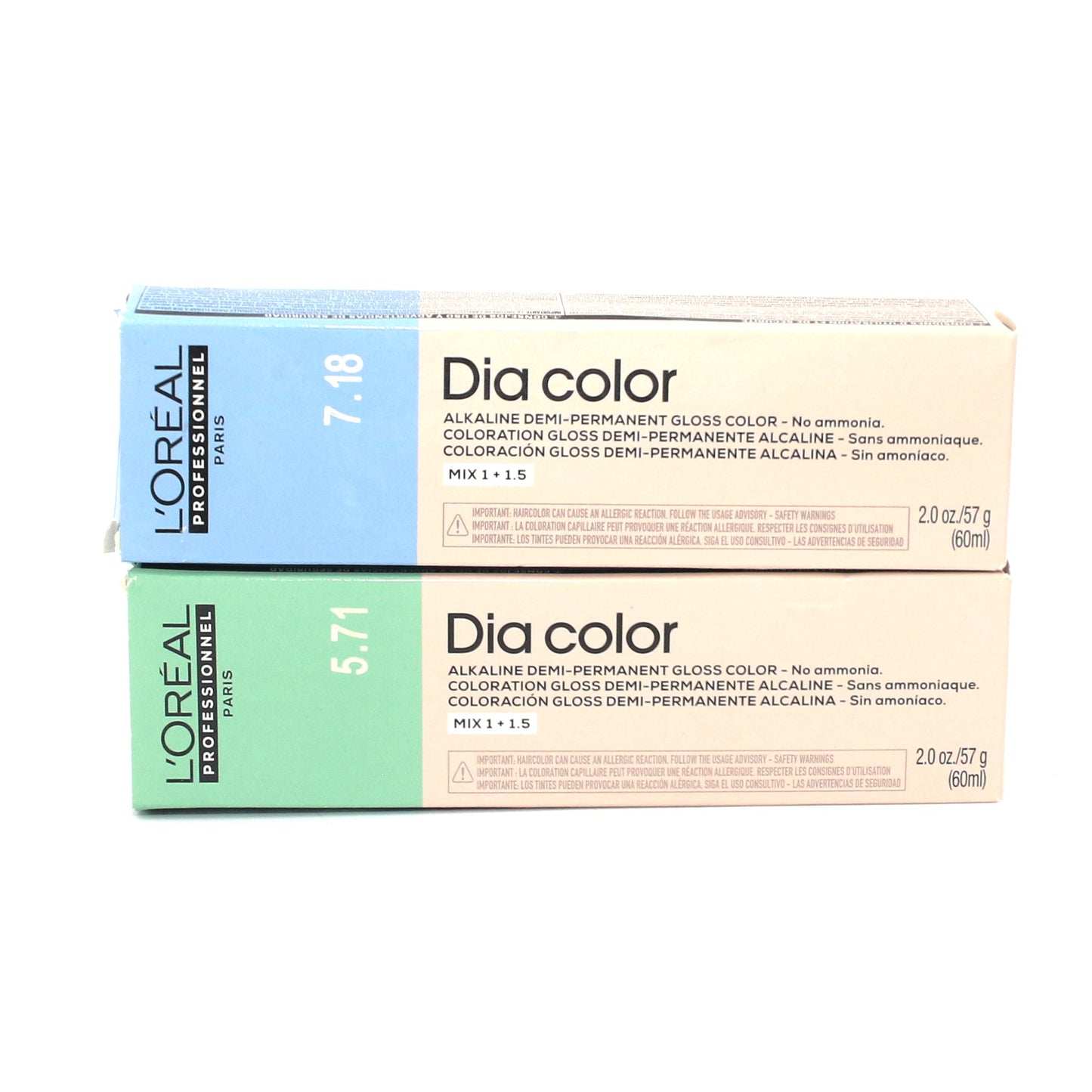 Loreal Dia Color Alkaline Demi Permanent Gloss Color No Ammonia 2 oz