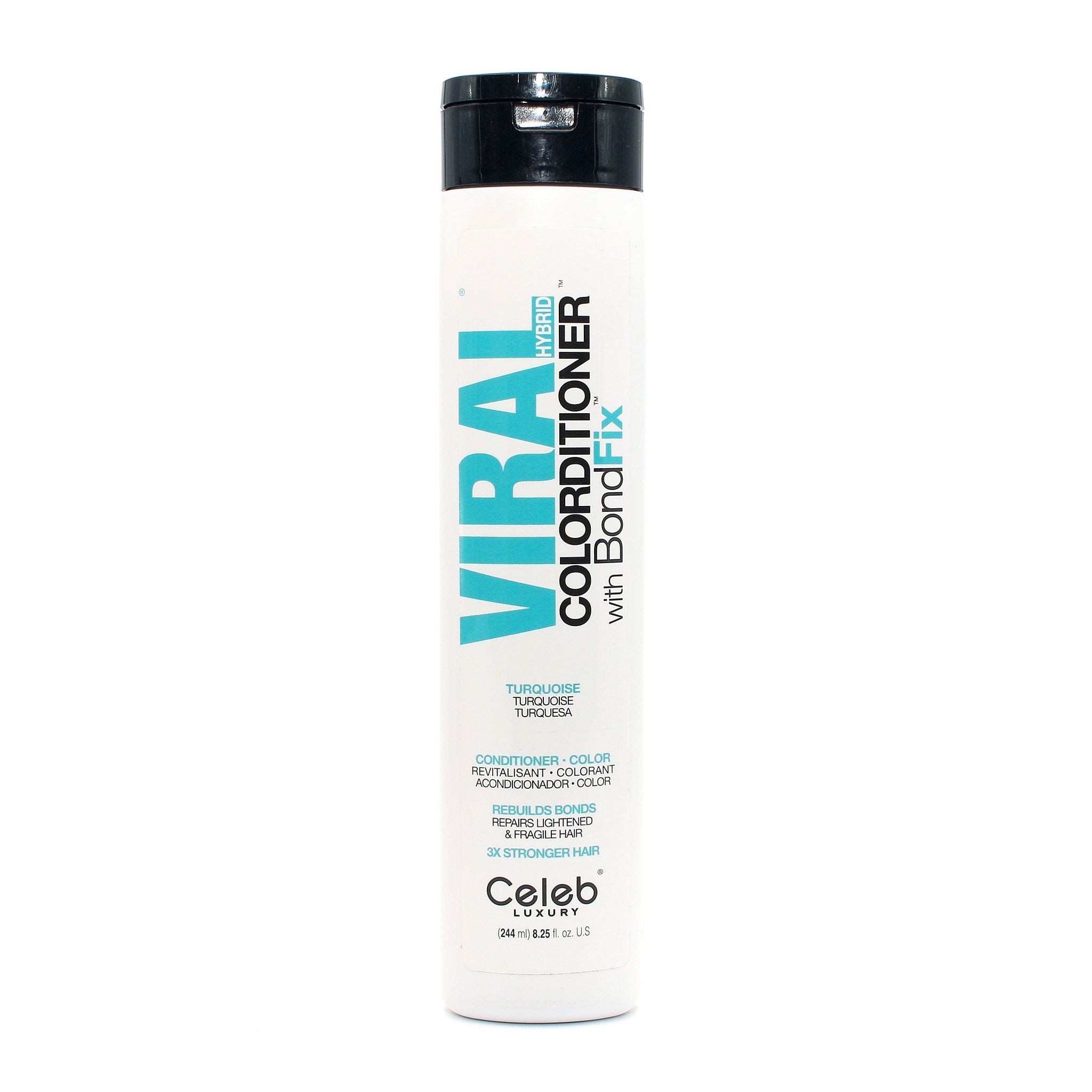 CELEB LUXURY Viral Hybrid Colorditioner Bond Fix Turquoise Conditioner 8.25 oz