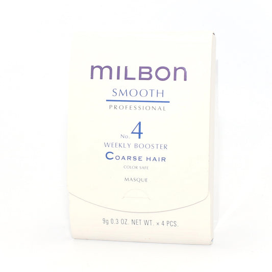 Milbon Smooth #4 Weekly Booster Coarse Hair Masque x4 Pcs 0.3 oz