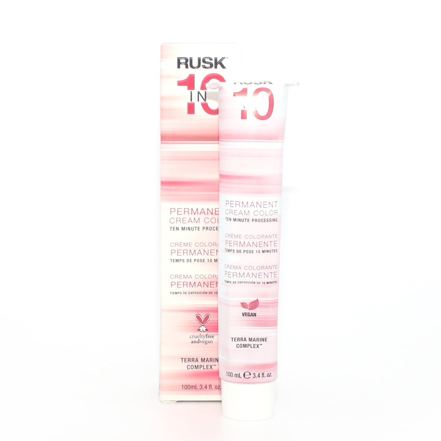 Rusk 10 In 1 Permanent Cream Color Ten Minute Processing 3.4 oz