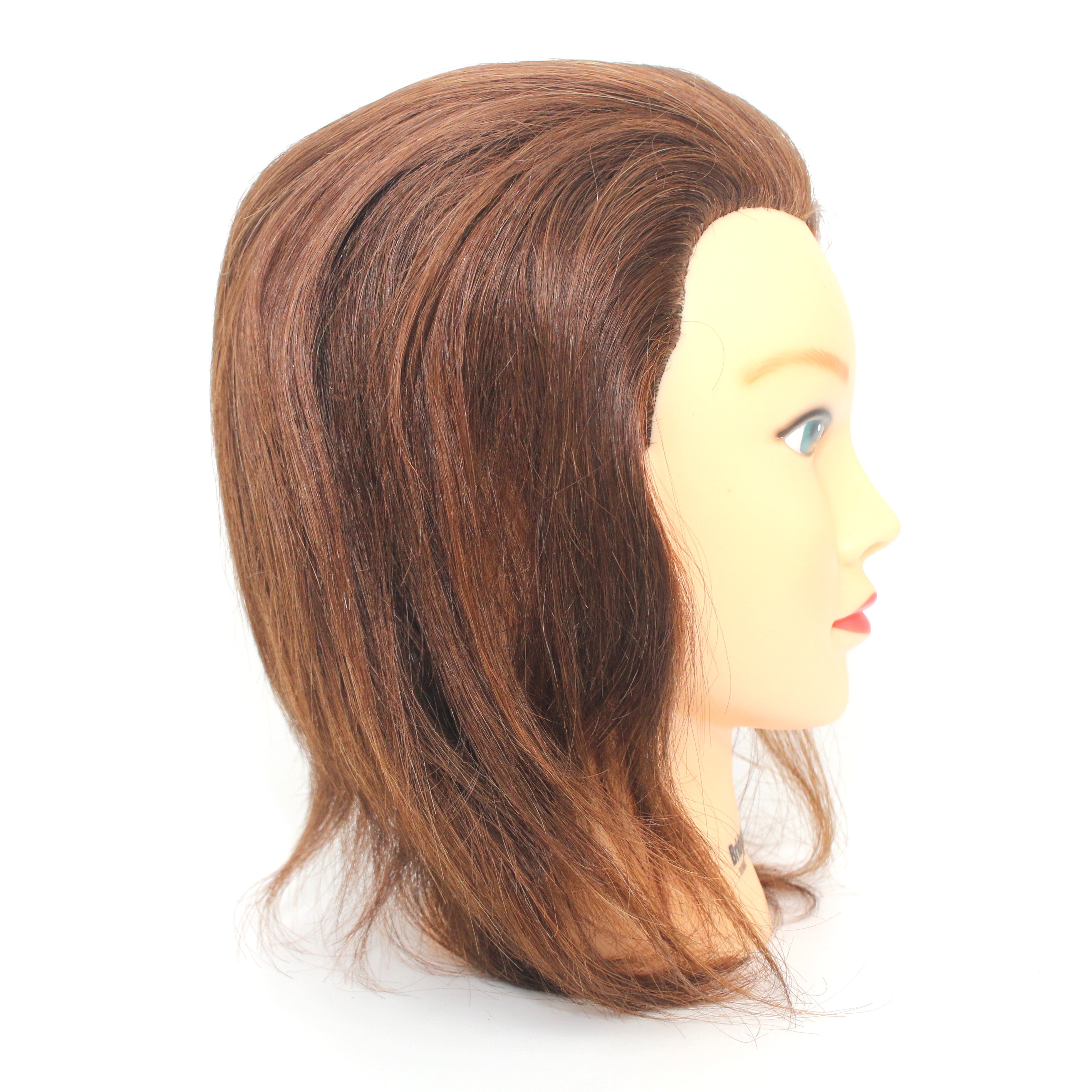 Celebrity Bridgette 100% Human Hair Brown Cosmetology Mannequin Head