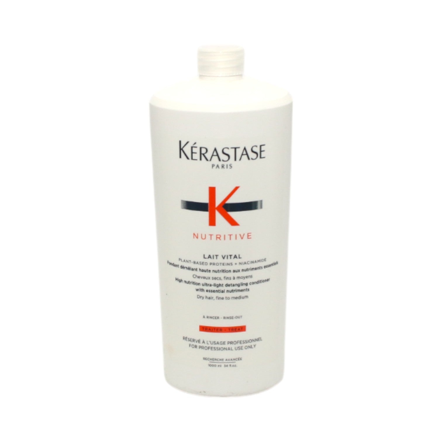 Kerastase Nutritive Lait Vital Ultra Light Detangling Conditioner Dry Hair 34 oz