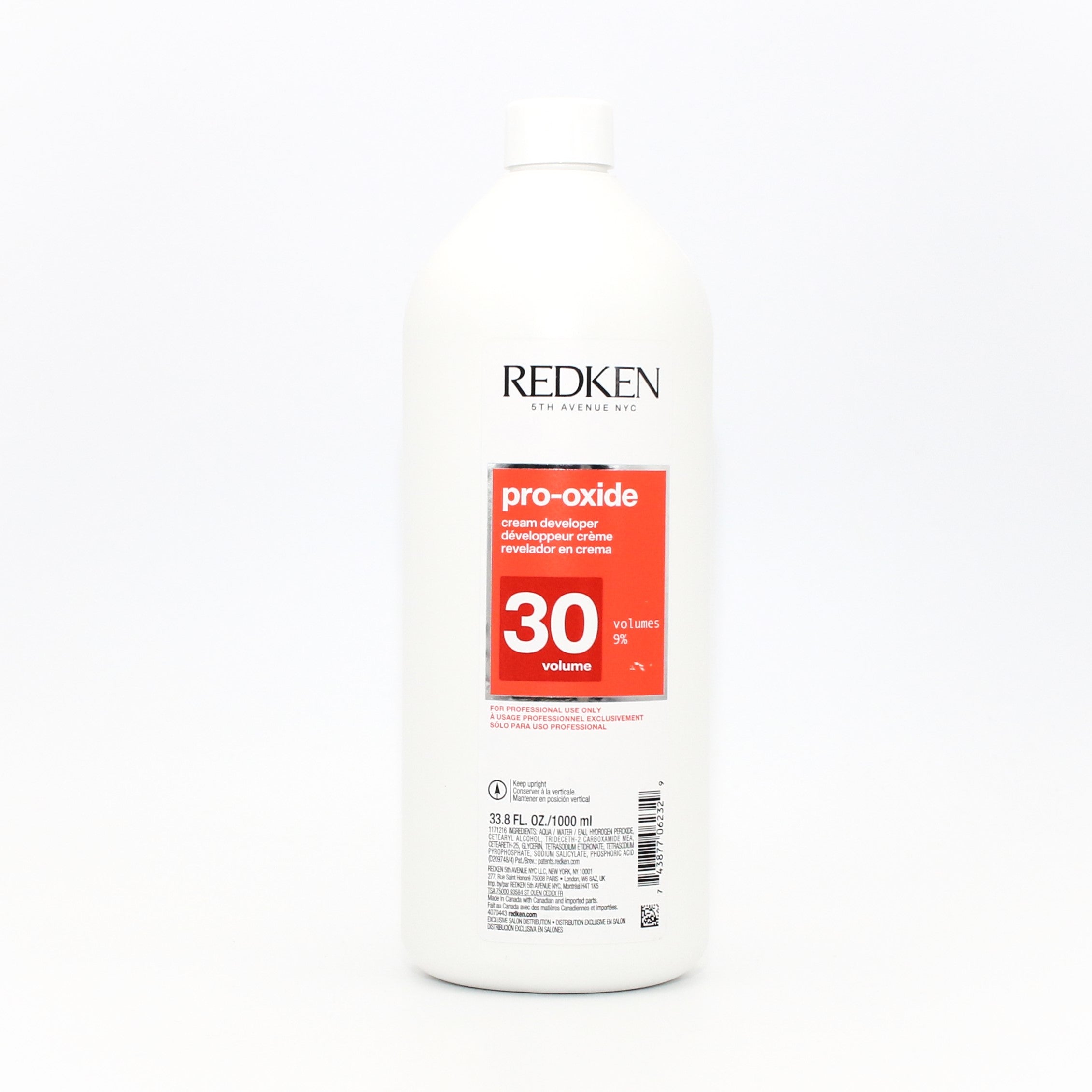 Redken Cream Developer 30 Volume Volumes 9% 33.8 oz