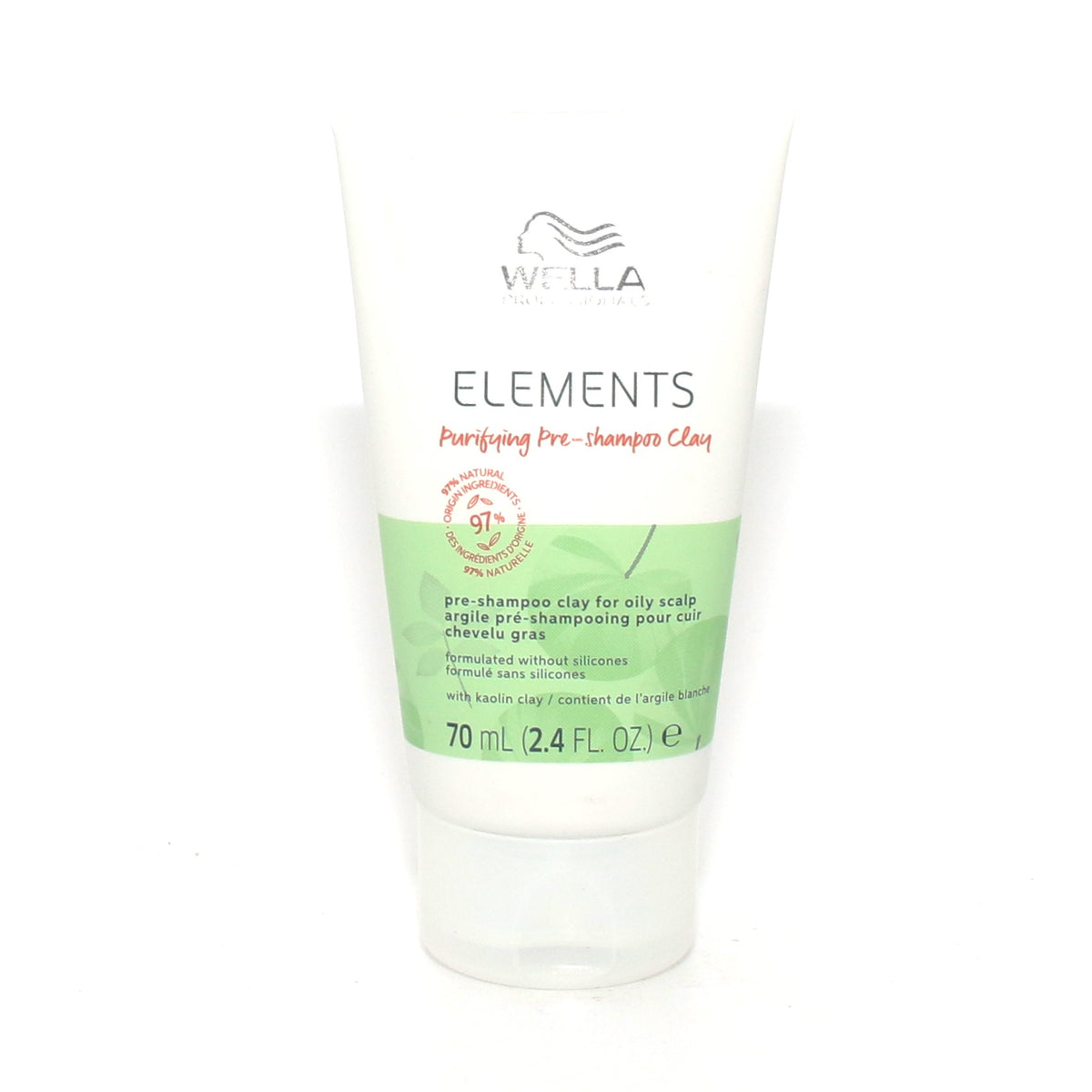 Wella Elements Purifying Pre Shampoo Clay for Oily Scalp 2.4 oz (Pack of 2)