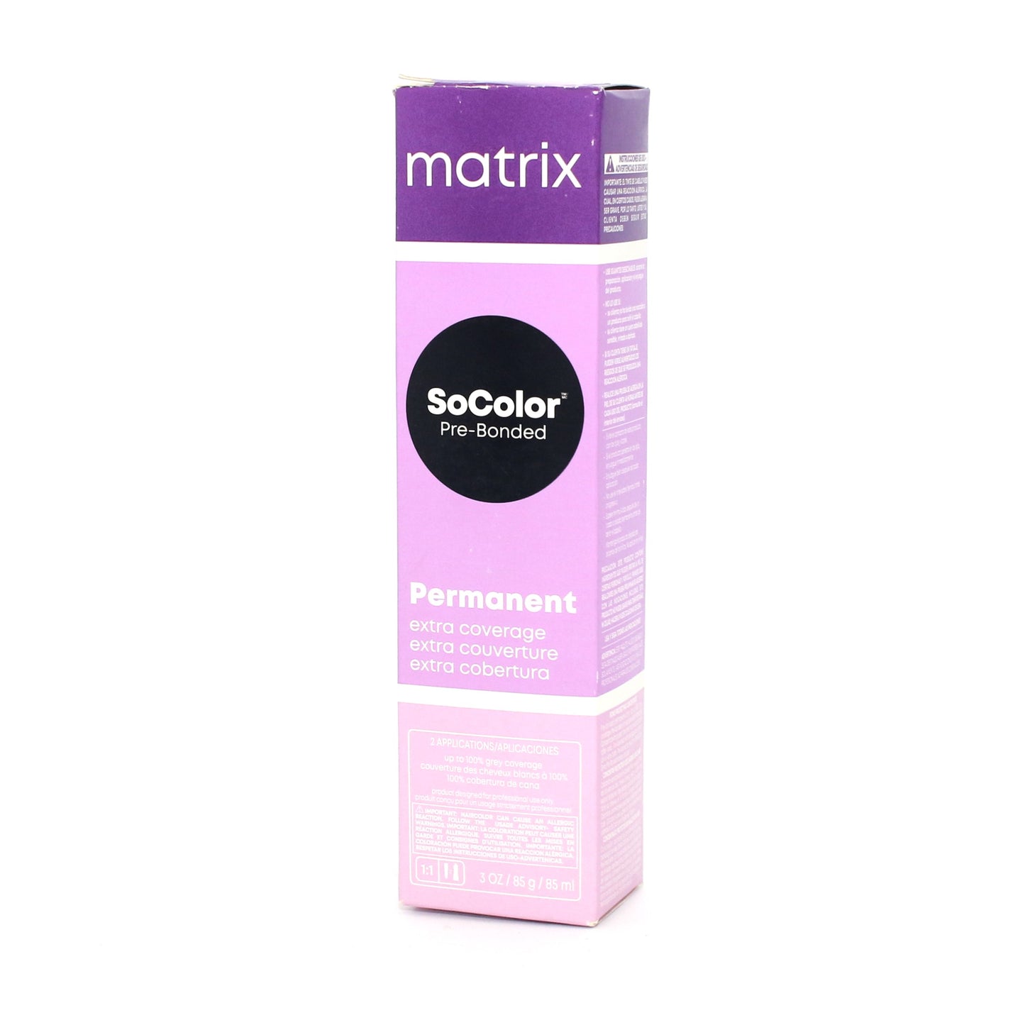 Matrix SoColor Extra Coverage 100% Coverage Permanent Hair Color 3 oz