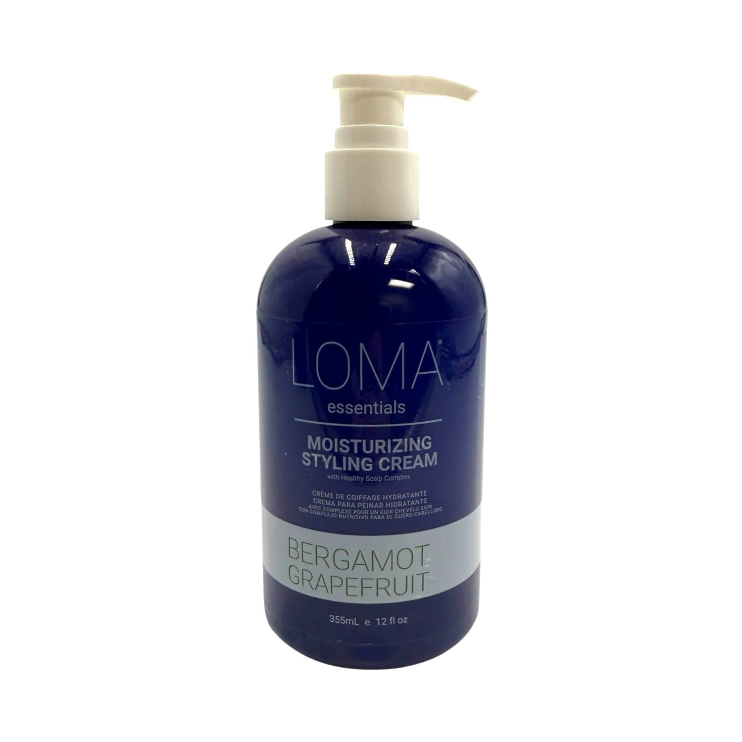 Loma Essentials Moisturizing Styling Cream Bergamot Grapefruit 12 oz