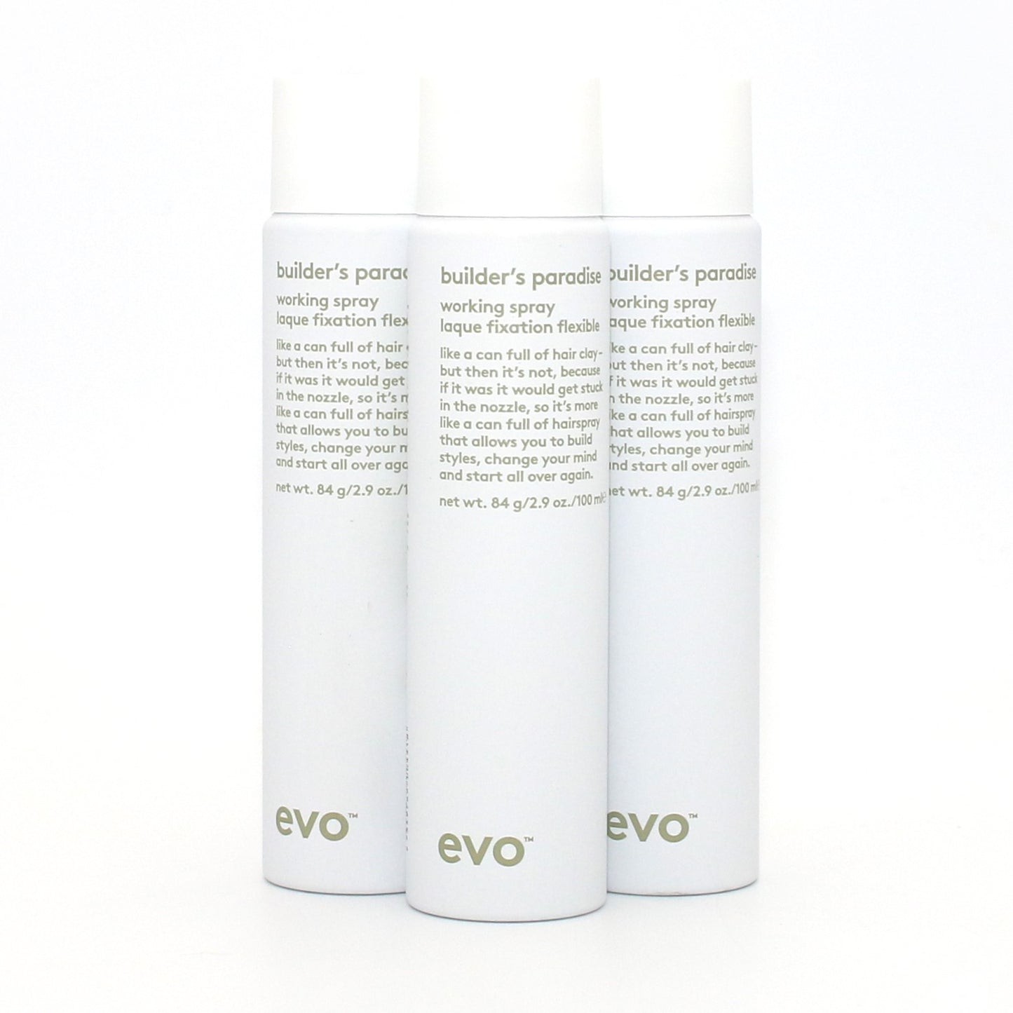 Evo Builder's Paradise Working Spray 2.9 oz (pack of 3)