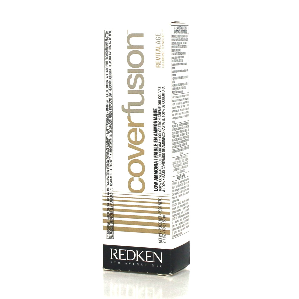 Redken Cover Fusion Permanent Color Cream Low Ammonia Revital Age 2.1oz