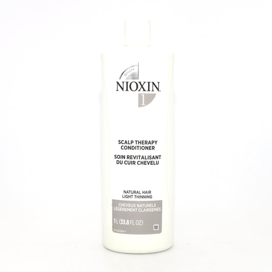 Nioxin 1 Scalp Therapy Conditioner for Natural Hair Light Thinning 33.8 oz