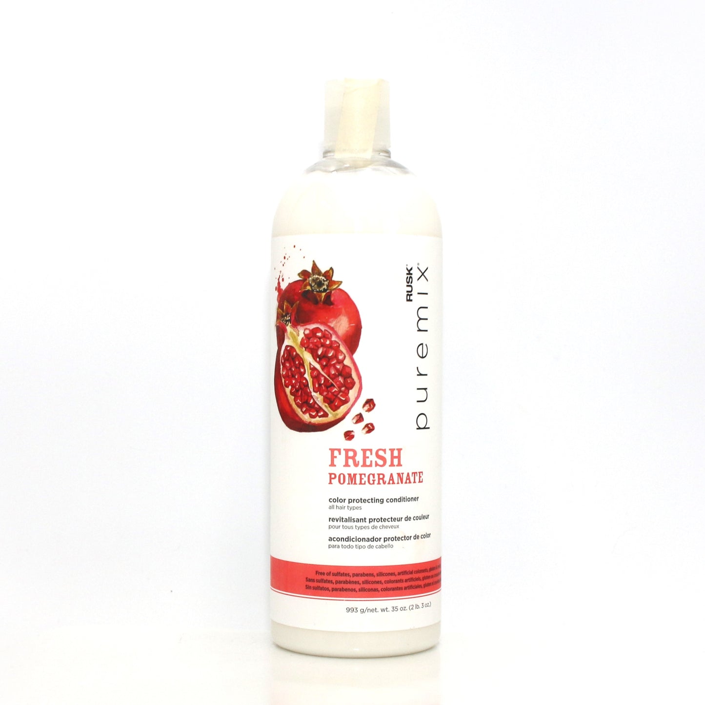 RUSK Puremix Fresh Pomegranate Color Protecting Conditioner 35 oz