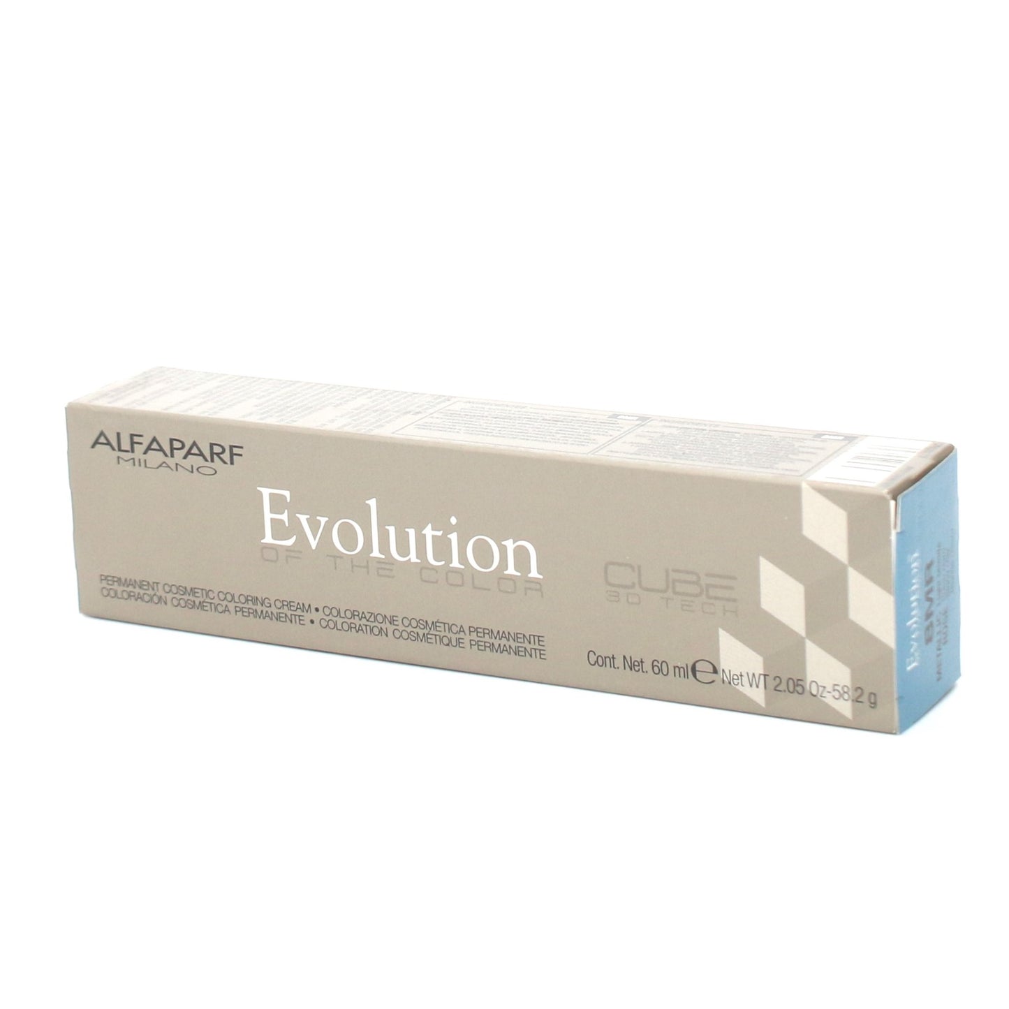 Alfaparf Evolution Of The Color Cube Permanent Color Cream (Metallics) 2.05 oz