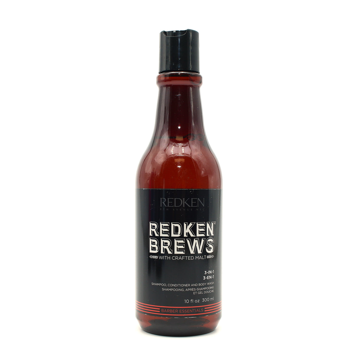 REDKEN Brews with Crafted Malt 3 IN 1 Shampoo, Conditioner and Body Wash 10 oz