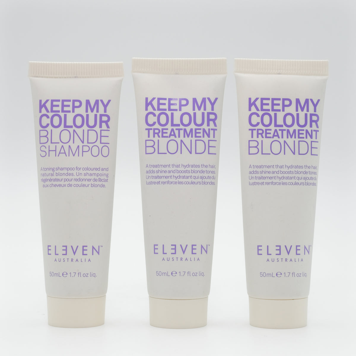 ELEVEN Keep My Colour Blonde Shampoo &amp; Keep My Colour Treatment Blonde (Set of 3) 1.7 oz