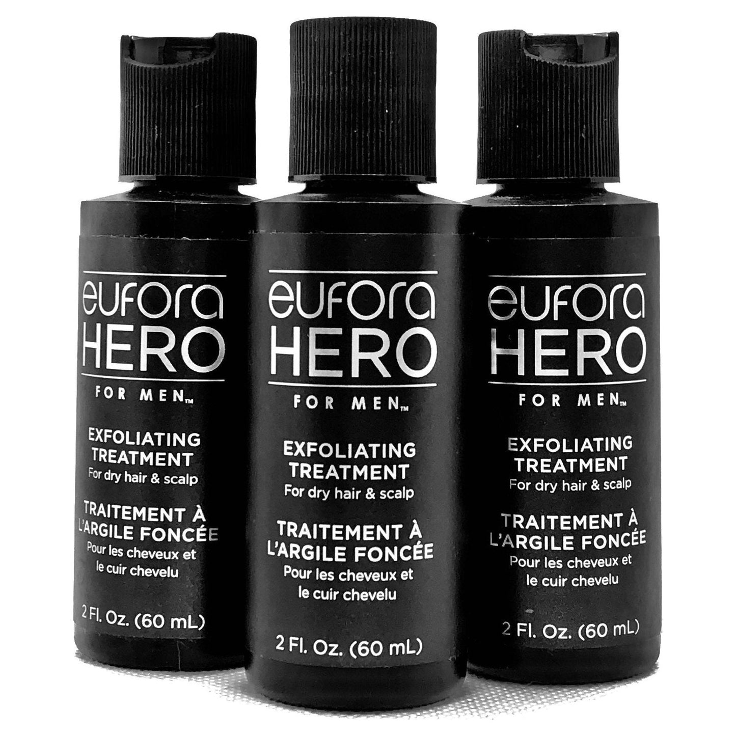 EUFORA Hero For Men Exfoliating Treatment For Dry Hair and Scalp 2 oz (pack of 3)